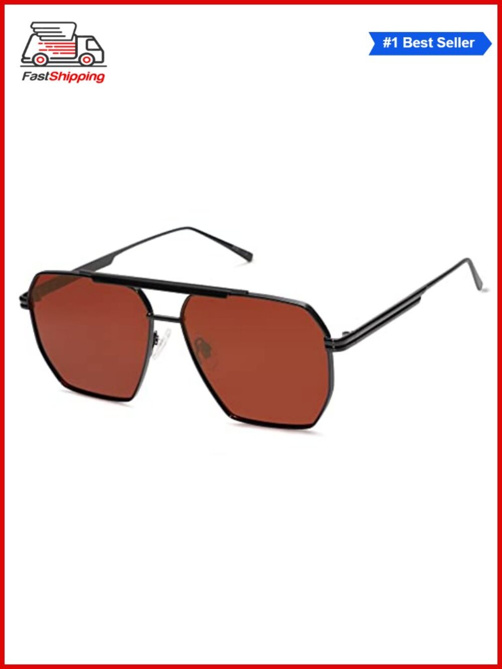 ✨SOJOS Retro Oversized Square TAC Polarized Sunglasses for Women Men